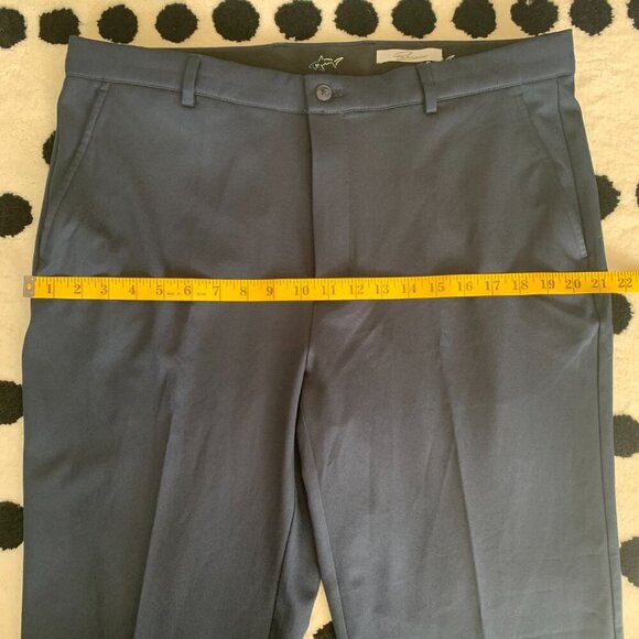 Greg Norman Golf Pants Navy Straight Leg Performance Business Chino - Picture 8 of 11